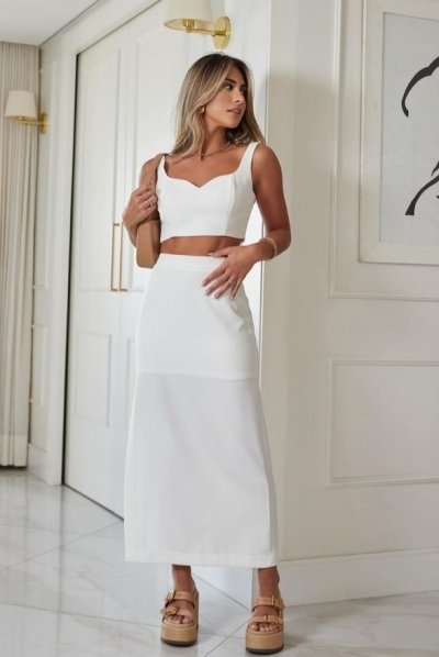 Saia Midi White